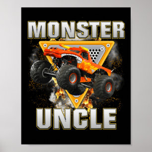 Monster Truck Uncle Monster Truck Are My Jam Truck Poster