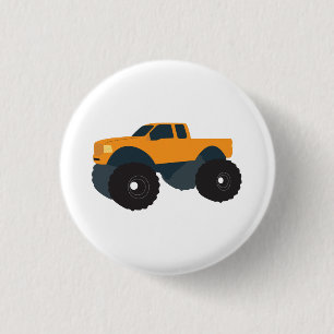 Monster Truck Vehicle 3 Cm Round Badge