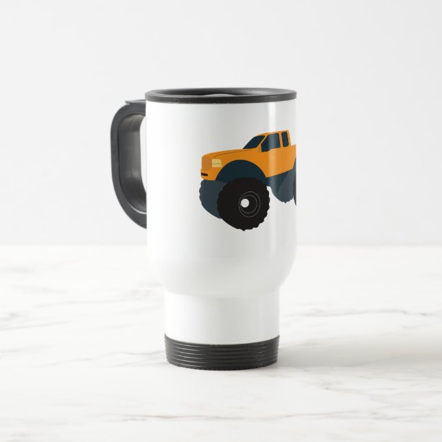 Monster Truck Vehicle Travel Mug (Front Left)