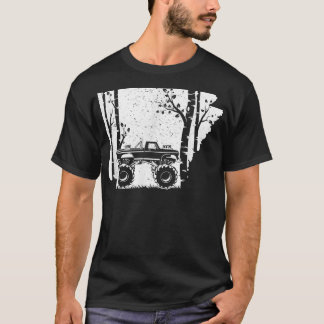 Monster truck vintage- Arkansas off-road forest ar T-Shirt