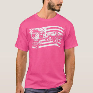 Monster truck vintage- Creative vintage flag off-r T-Shirt