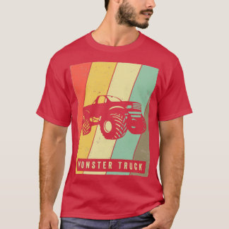 Monster Truck Vintage Retro Sports T-Shirt