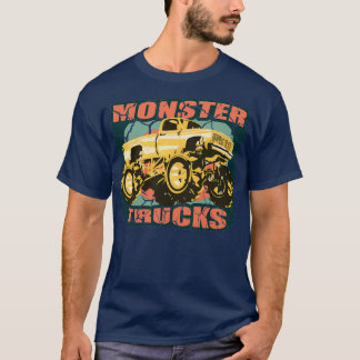 Monster Truck Vintage Retro Truck Guys T-Shirt