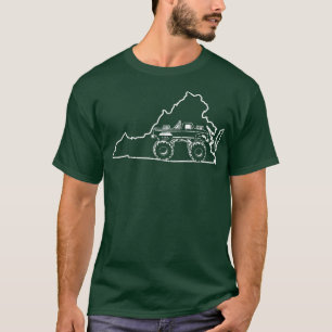 Monster truck vintage- Virginia off-road driver  T-Shirt