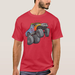 MONSTER TRUCK Wheelie Mono  T-Shirt