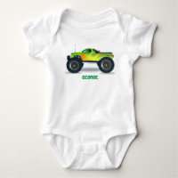 Monster Truck Yellow Orange Fire Personalise Me!