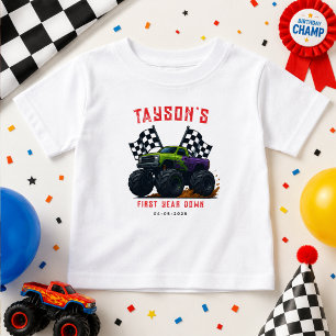 Monster Trucks 1st Birthday Party Baby T-Shirt