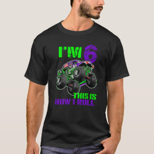 Monster Trucks Are My Jam 6th Birthday Boy 6 years T-Shirt
