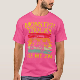 Monster trucks are my Jam action and Monster truck T-Shirt