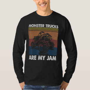 Monster Trucks Are My Jam Racing Trucks Car T-Shirt