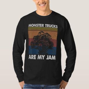 Monster Trucks Are My Jam Racing Trucks Car T-Shirt