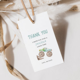 Monster Trucks Birthday Gift Tag