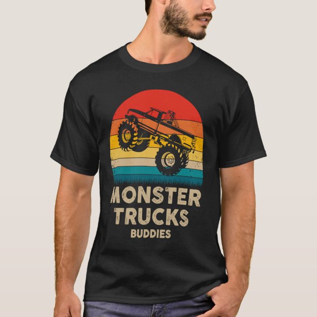 Monster Trucks Buddies  Monster Trucks Are My Jam  T-Shirt (Front)