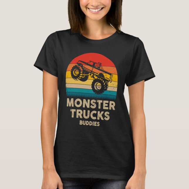 Monster Trucks Buddies  Monster Trucks Are My Jam  T-Shirt (Front)