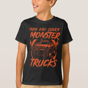 Monster Trucks Fan Girls Boys Monster Truck T-Shirt
