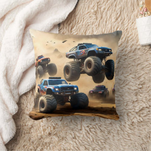 Monster Trucks Mayhem, Boys Hoodie Cushion