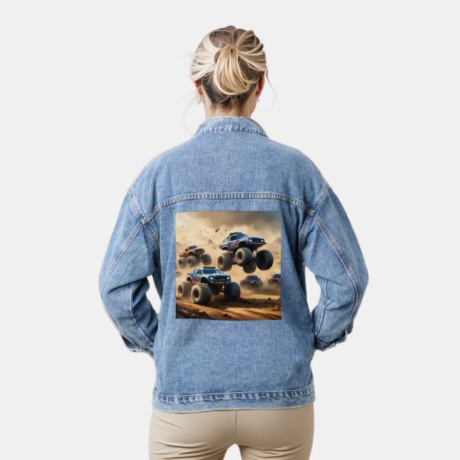 Monster Trucks Mayhem,  Denim Jacket (Model)