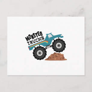 Monster Trucks Postcard