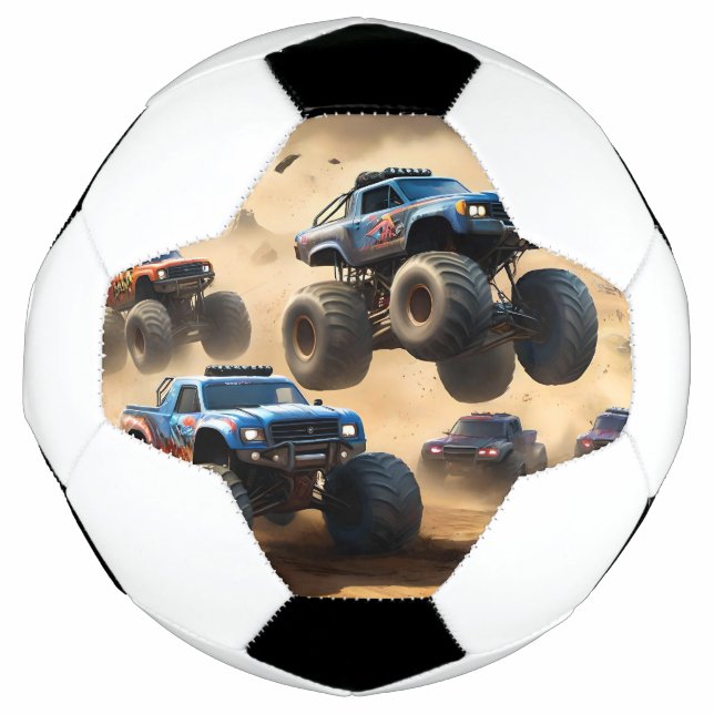 Monster Trucks Racing In The Desert, Football (Front)