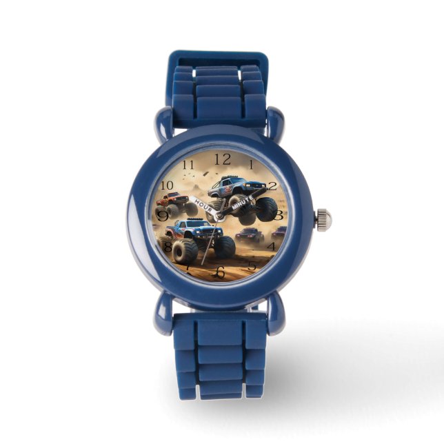 Monster Trucks Racing In The Desert, Watch (Front)