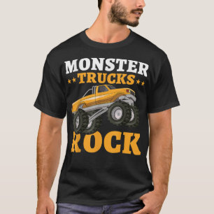 Monster Trucks Rock Vintage Funny Rocking Monster  T-Shirt