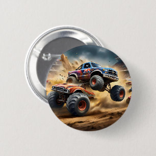 Monster Trucks Smash Up Derby,  6 Cm Round Badge