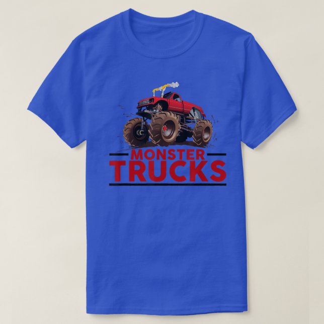 MONSTER TRUCKS top RED MONSTER TRUCK top  (Design Front)