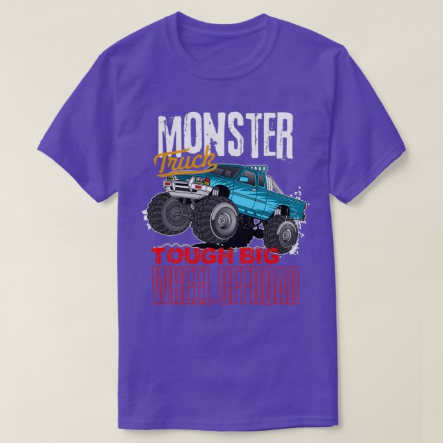 Monster Trucks Tough Big Wheel Offroad 4x4 T-Shirt (Design Front)