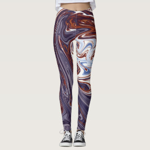 Monster waves   Best abstract painting Leggings
