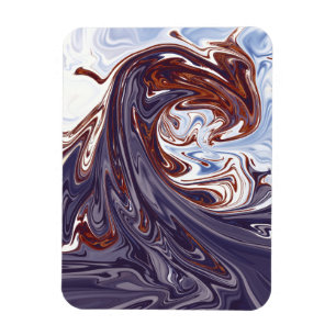Monster waves Best abstract painting Magnet