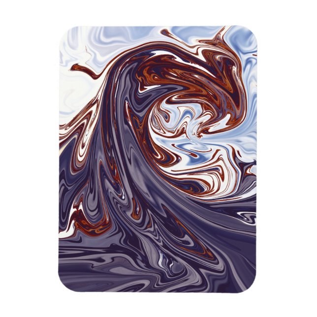 Monster waves | Best abstract painting Magnet (Vertical)