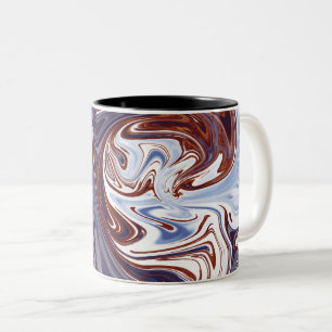 monster waves Best abstract painting Two-Tone Coffee Mug