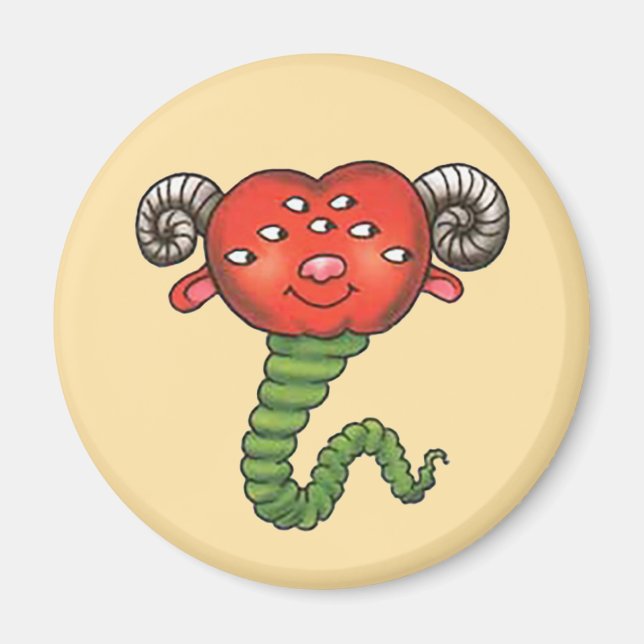 Monster with red head magnet (Front)