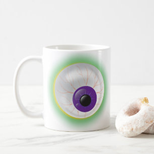 Monster Zombie Eyeball Eye Halloween Creepy Coffee Mug