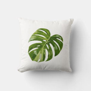 Monstera Albo Leaf — Botanical Home Decor Cushion