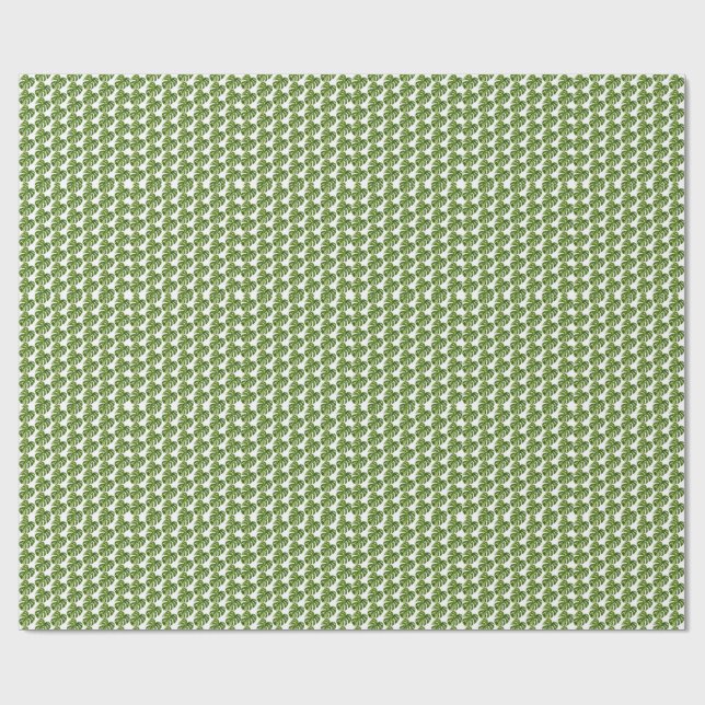 Monstera Albo Wrapping Paper (Flat)