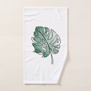 Monstera Bath Towel Set