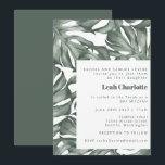 Monstera Botanical Watercolor Green Bat Mitzvah Invitation<br><div class="desc">Monstera Plant Botanical Watercolor Green Bat Mitzvah Invitation</div>