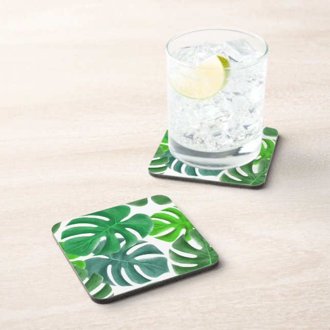 Monstera Coaster (Right Side)