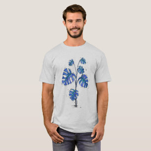Monstera deliciosa blue version T-Shirt