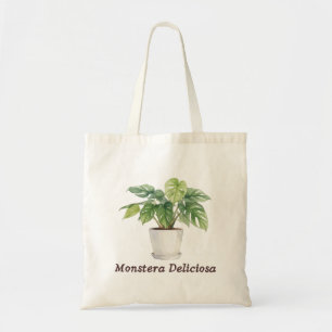 Monstera Deliciosa Watercolor Illustration - Tote Bag
