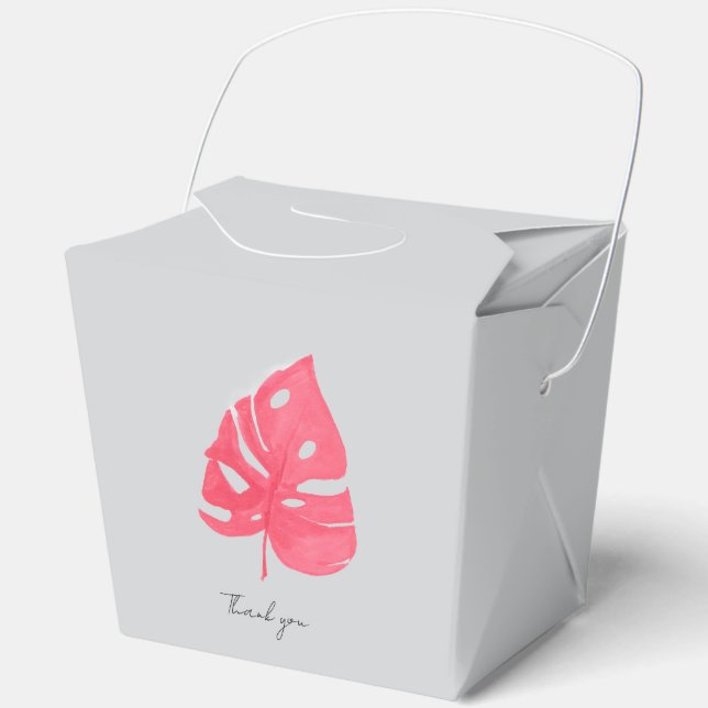 Monstera favour box (Front)
