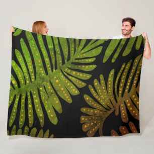 Monstera Fleece Blanket