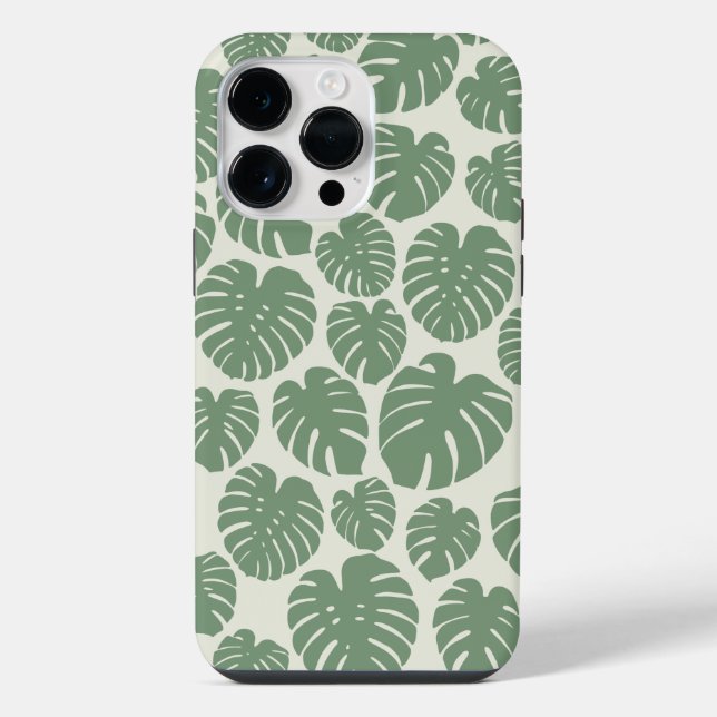 Monstera - Green iPhone Case (Back)