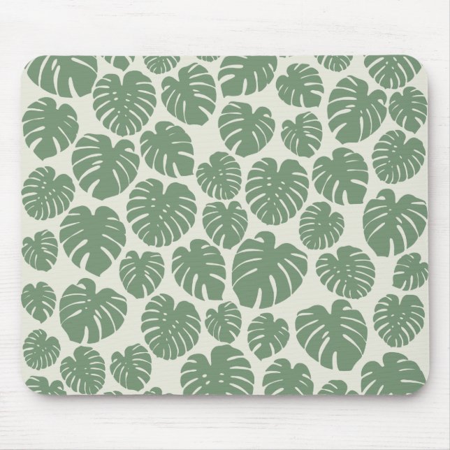 Monstera - Green Mouse Mat (Front)