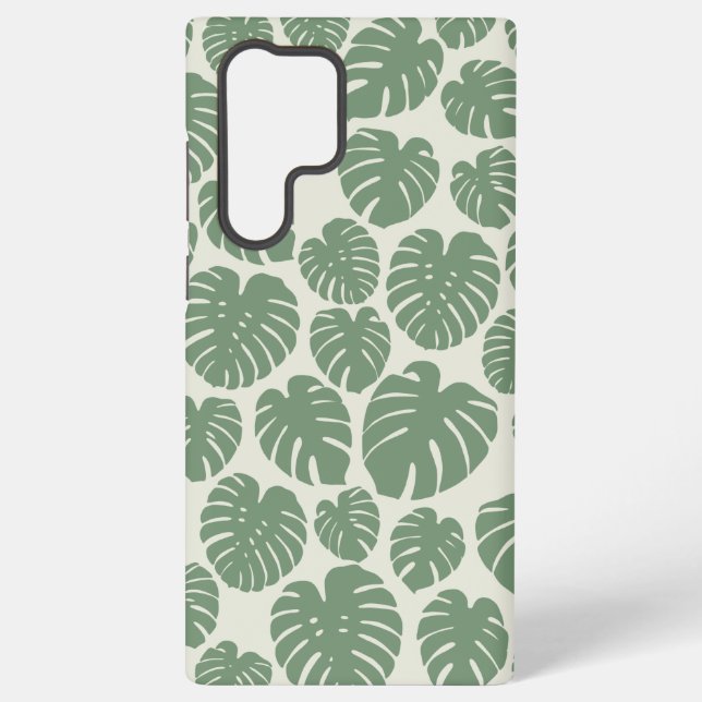 Monstera - Green Samsung Galaxy S22 Ultra Case (Back)