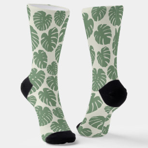 Monstera - Green Socks