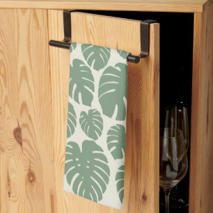 Monstera - Green  Tea Towel