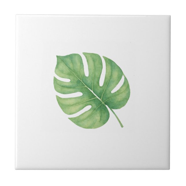 Monstera Gren Leaf Tile (Front)