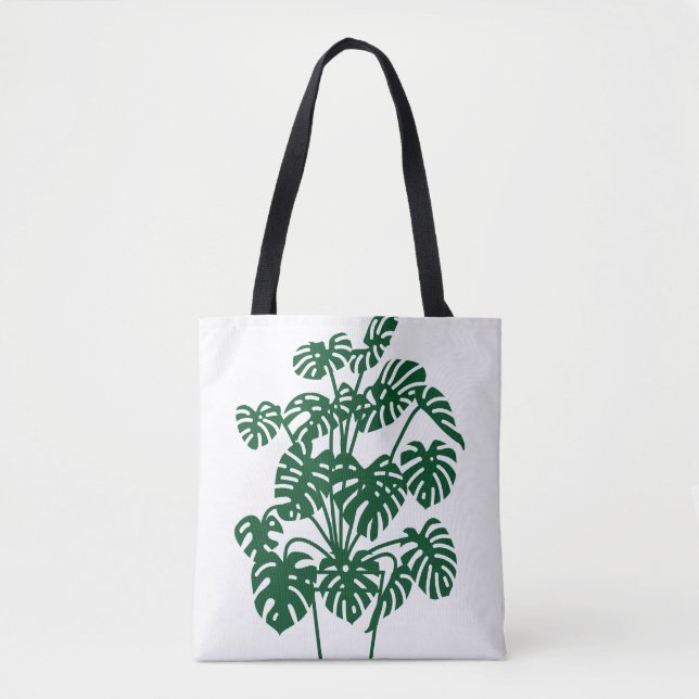 MONSTERA IN A POT TOTE BAG (Front)